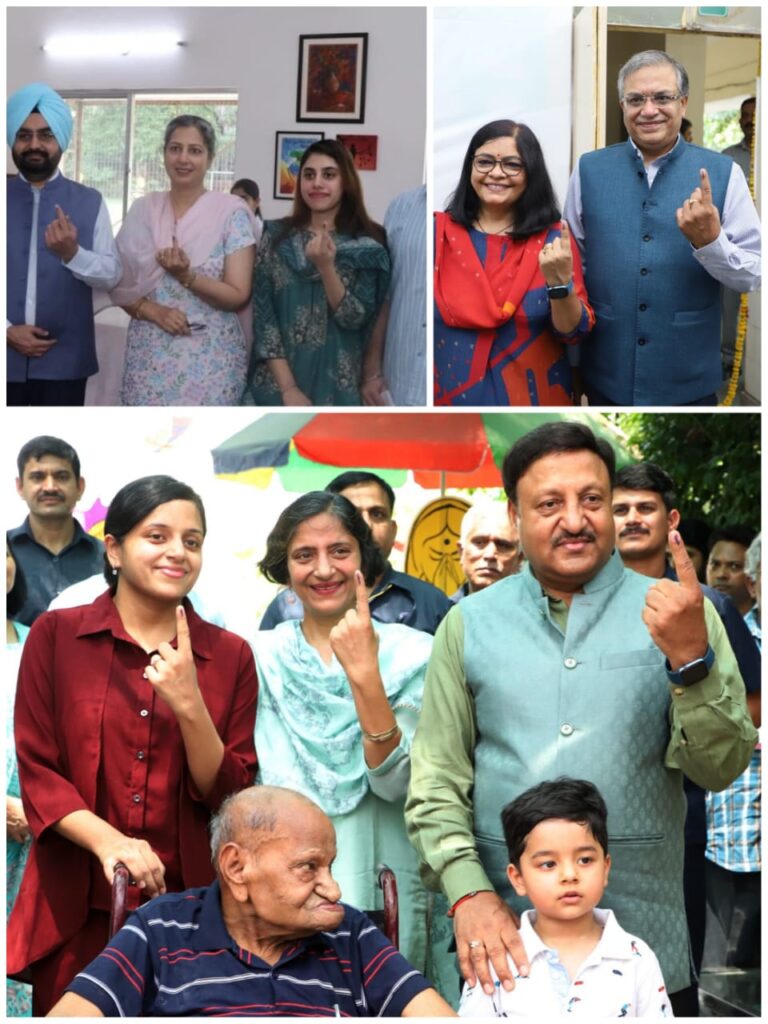 मुख्य चुनाव आयुक्त ने दिल्ली में डाला वोट, कहा-मतदान को लेकर फैलाई जा रही भ्रांतियों का एक दिन खुलासा करूंगा