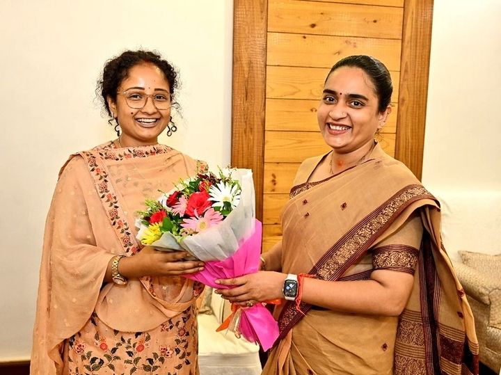 कल्पना सोरेन से मिलीं झरिया विधायक पूर्णिमा नीरज सिंह