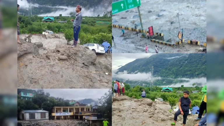 हिमाचल: कुल्लू में बादल फटने से अचानक आई बाढ़ में पुल और अस्थायी छप्पर बहे