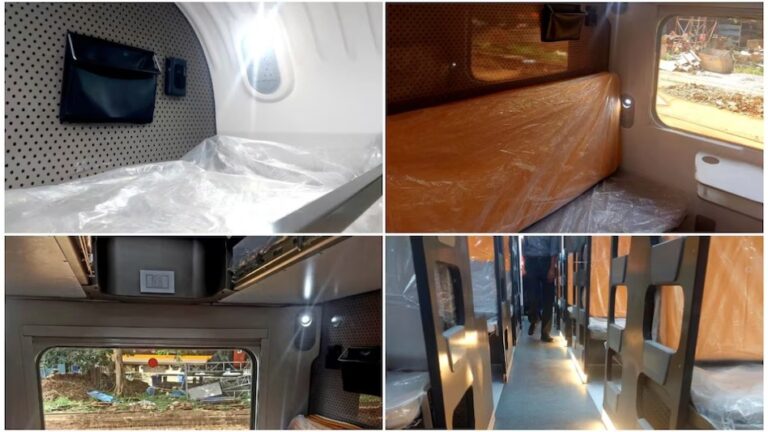 यात्रियों को मिलेंगी फ्लाइट जैसी ये सुविधाएं, देखें वंदे भारत स्लीपर कोच की पहली झलक