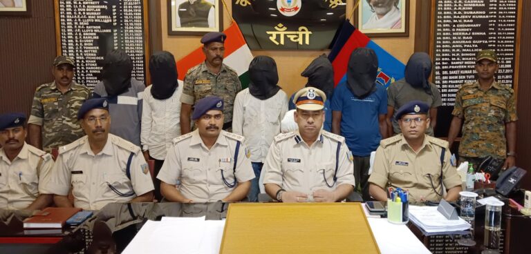 रांची के ओरमांझी में छह अपराधी गिरफ्तार, चोरी की आठ बाइक बरामद