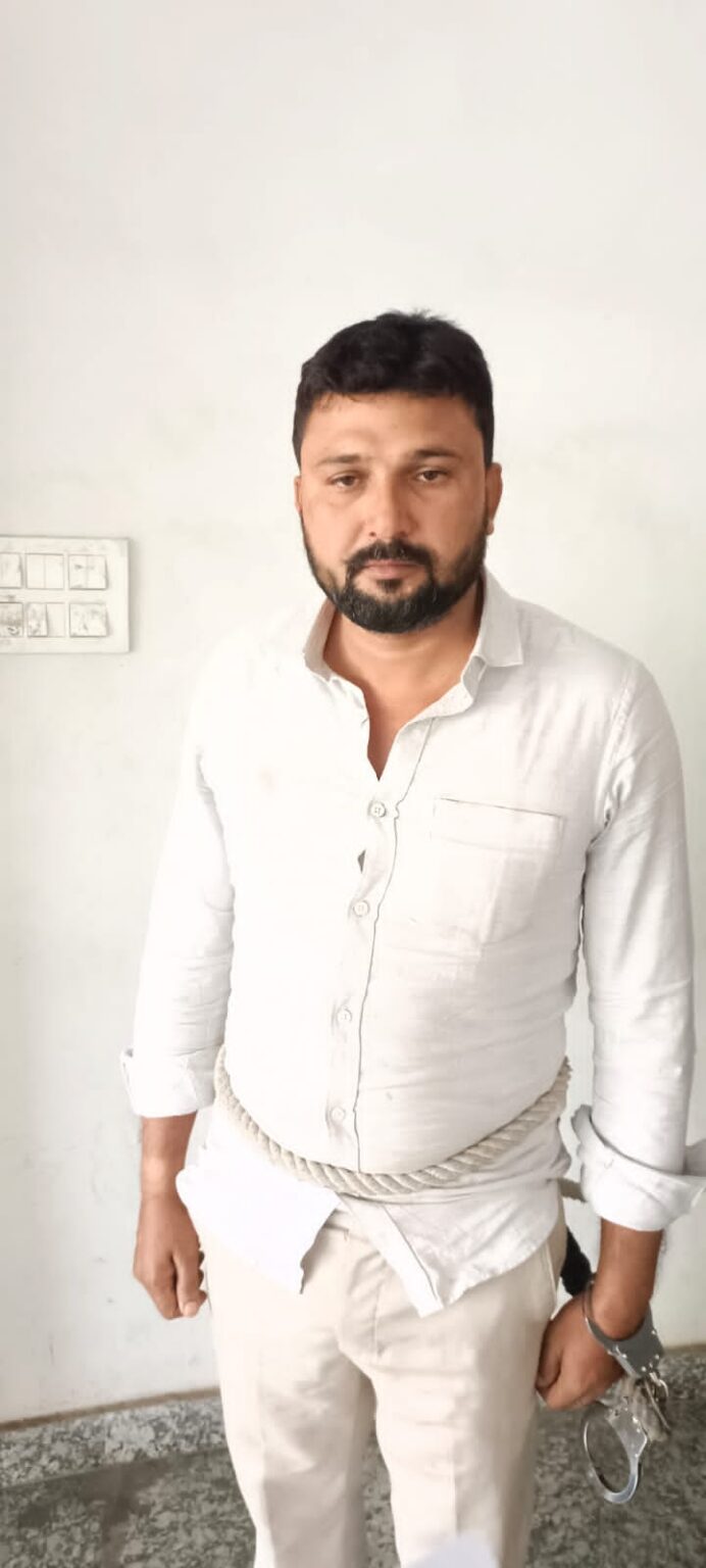 रांची के मैकी रोड में हथियार के साथ एक अपराधी गिरफ्तार