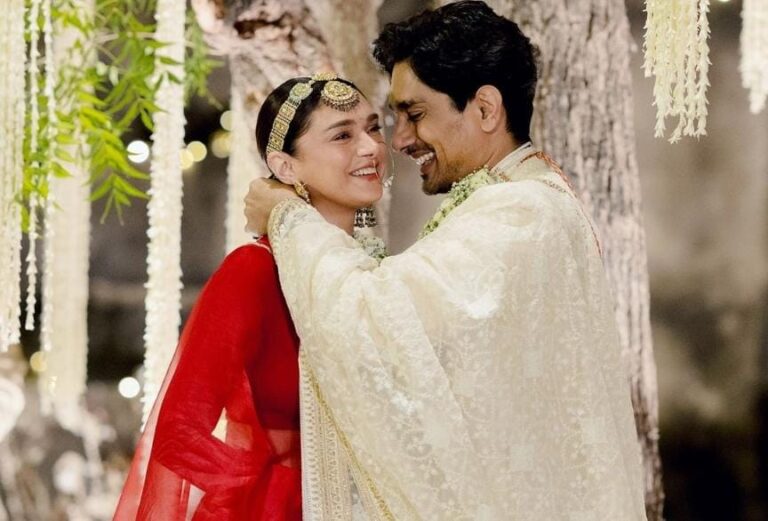 अदिति राव हैदरी और सिद्धार्थ ने की दूसरी बार शादी