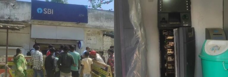 कोडरमा के चंदवारा में 10 लाख कैश समेत एसबीआई की एटीएम चोरी