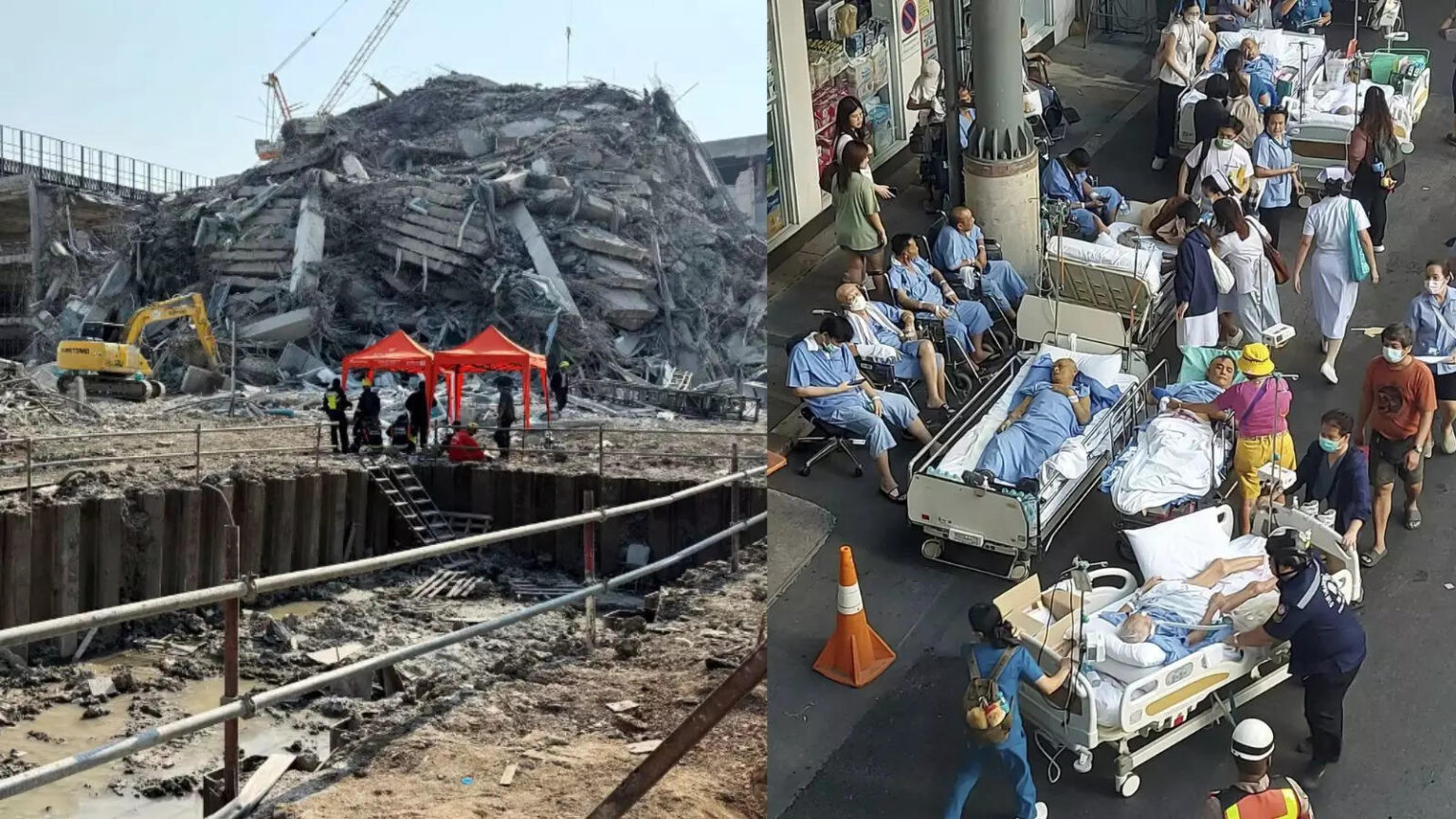 म्यांमार और थाईलैंड में भूकंप ने मचाई जमकर तबाही, 150 की मौत और 800 से ज्यादा घायल, अस्पतालों में खून का संकट