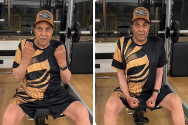 89 की उम्र में जिम में वर्कआउट करते नजर आए धर्मेंद्र