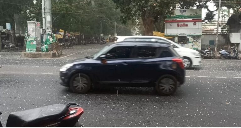 रांची में ओलावृष्टि के साथ हुई झमाझम बारिश, मौसम हुआ सुहावना