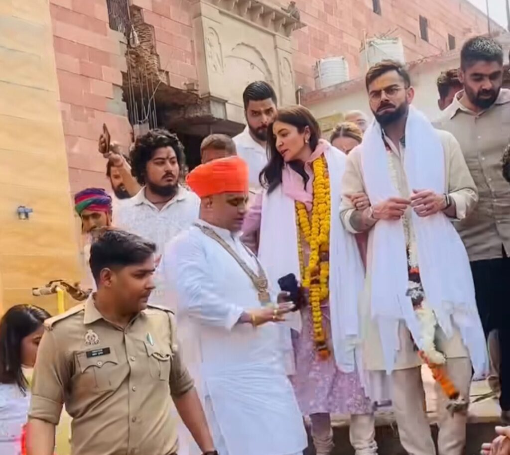 पत्नी अनुष्का संग अयोध्या पहुंचे विराट कोहली, रामलला के किए दर्शन, हनुमानगढ़ी में टेका माथा