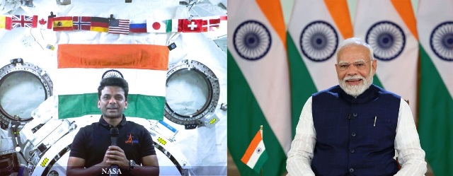 प्रधानमंत्री मोदी ने शुभांशु शुक्ला से की बात,अंतरिक्ष में भारत का परचम लहराने के लिए दी बधाई