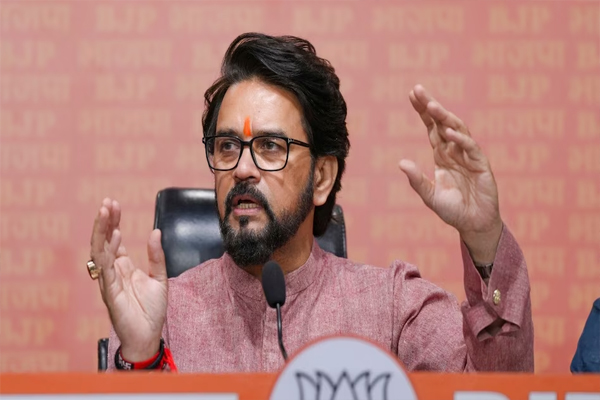 बिहार चुनाव में अपनी हार देख कांग्रेस झूठे आरोप लगा रही : अनुराग ठाकुर