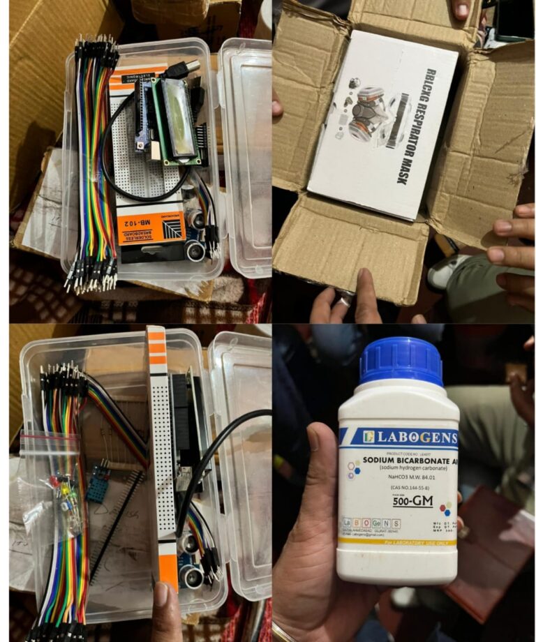 गिरफ्तार दानिश के पास से बम बनाने का केमिकल और मेटल बरामद