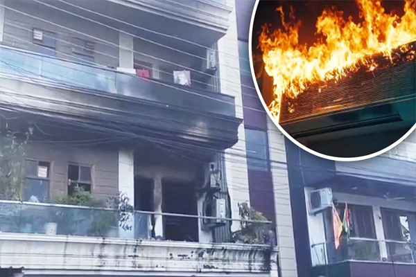 चार मंजिला घर में AC का कंप्रेसर फटा, पति-पत्नी और बेटी की मौत