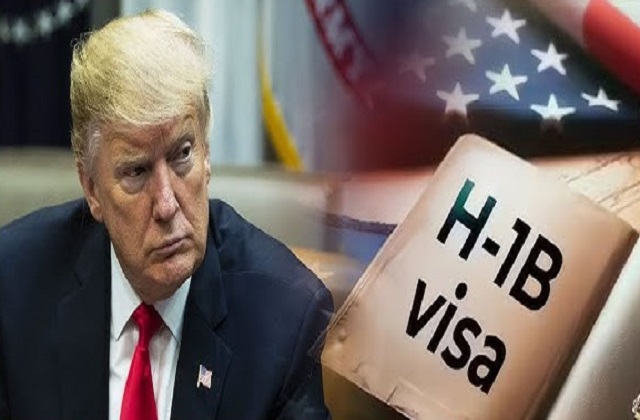 H1B Visa Fee Row 1 लाख डॉलर वीजा शुल्क पर अमेरिका में हंगामा, ट्रंप प्रशासन के खिलाफ मुकदमा दायर