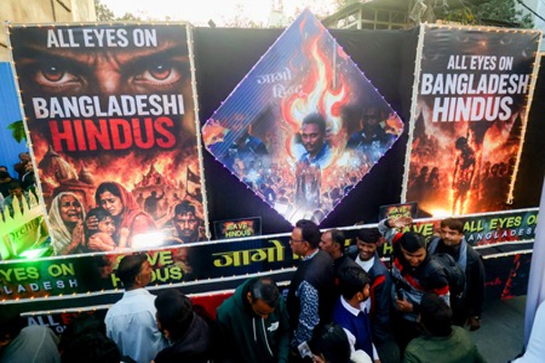 बांग्लादेश में हिंदुओं पर अत्याचार के खिलाफ अमेरिका के 25 शहरों में हुए प्रदर्शन