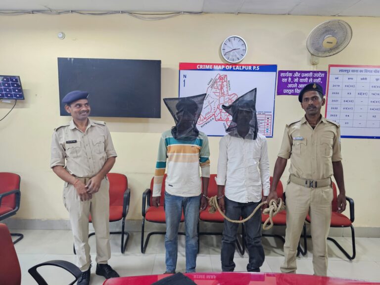 रांची में दिनदहाड़े अधिवक्ता से मोबाईल छिनतई करने वाले दो अपराधी गिरफ्तार