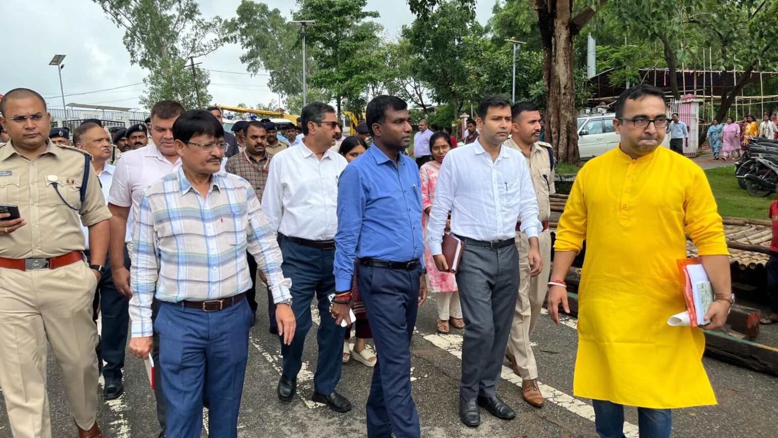 जगन्नाथपुर रथ यात्रा को लेकर डीसी ने किया निरीक्षण, रथ मार्ग से हटेगा अतिक्रमण, सीसीटीवी से होगी निगरानी