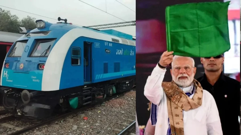 पटरी पर चल पड़ी हाइड्रोजन ट्रेन, PM मोदी ने दिखाई हरी झंडी