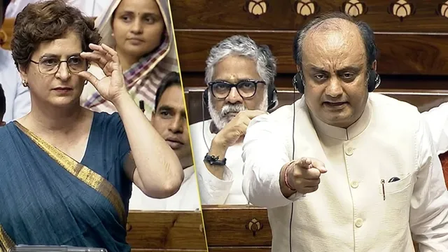 प्रियंका गांधी की गोमूत्र विशेषज्ञ टिप्पणी पर बवाल, भाजपा का पलटवार, कांग्रेस की सोच हिंदू विरोधी