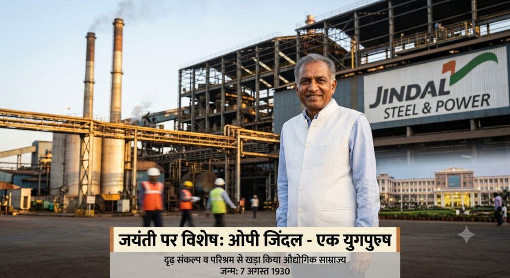 जयंती पर विशेष : ओपी जिंदल ने दृढ़ संकल्प व परिश्रम से खड़ा किया था औद्योगिक साम्राज्य
