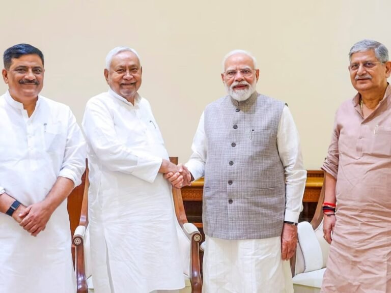बांकीपुर में भाजपा की हार के बाद पीएम मोदी से मिले नीतीश