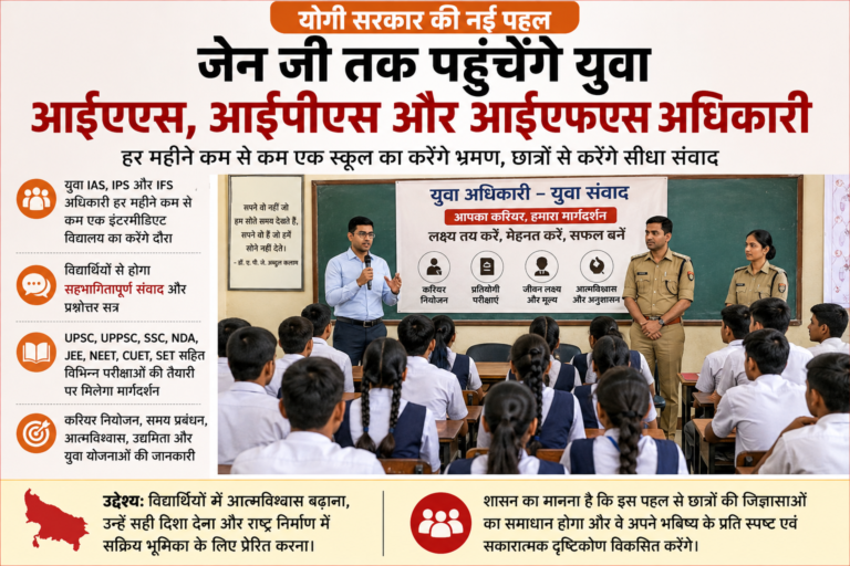 योगी सरकार की नई पहल: जेन जी तक पहुंचेंगे युवा आईएएस, आईपीएस और आईएफएस अधिकारी