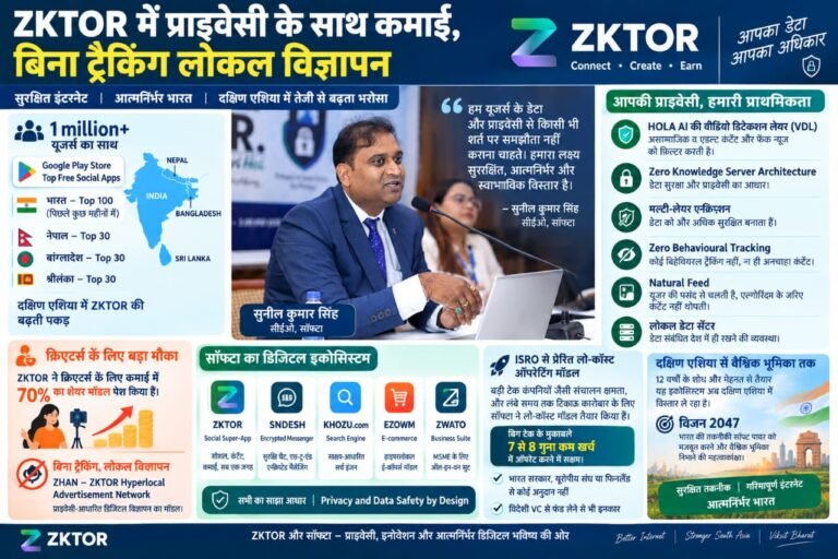 ZKTOR में प्राइवेसी के साथ कमाई का मॉडल, दक्षिण एशिया में 10 लाख से ज्यादा यूजर्स