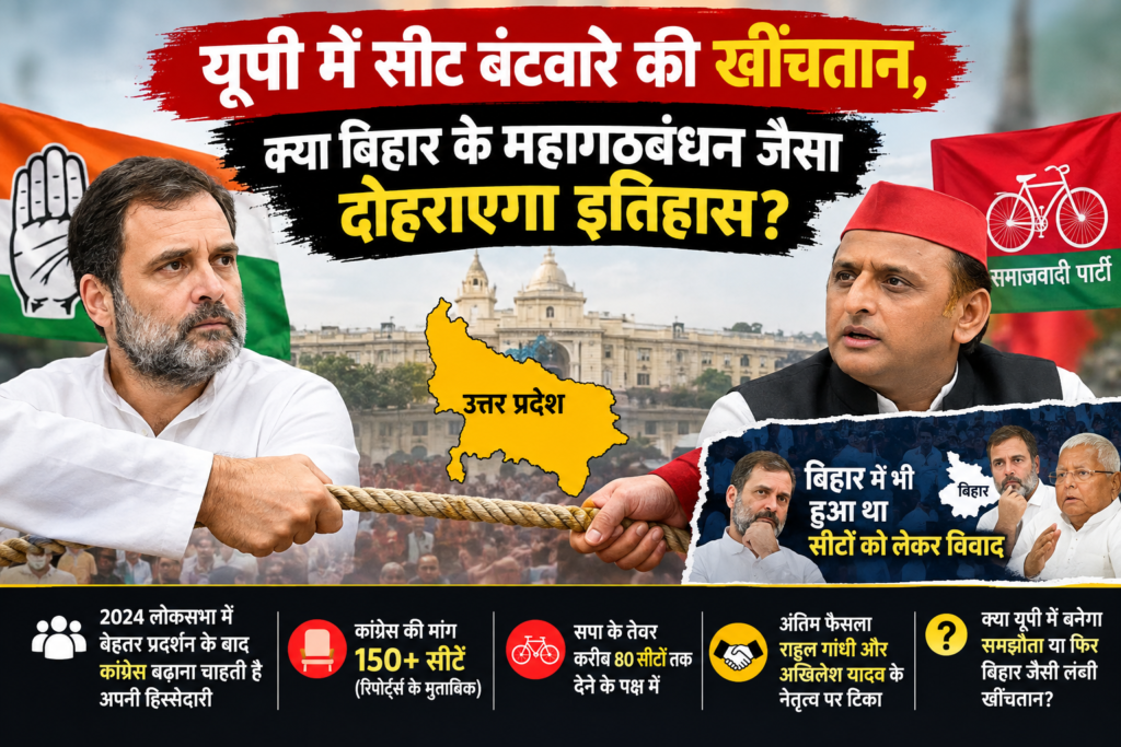 यूपी में सीट बंटवारे की खींचतान, क्या बिहार के महागठबंधन जैसा दोहराएगा इतिहास?