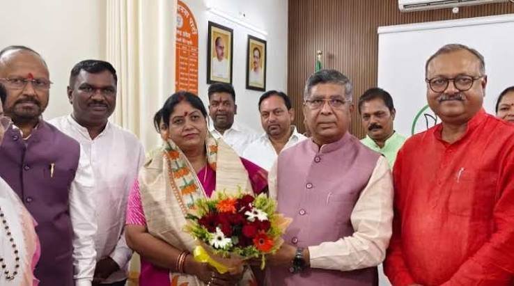 भाजपा की नवनियुक्त सह प्रभारी निवेदिता सिंह का झारखंड प्रदेश कार्यालय में जोरदार स्वागत
